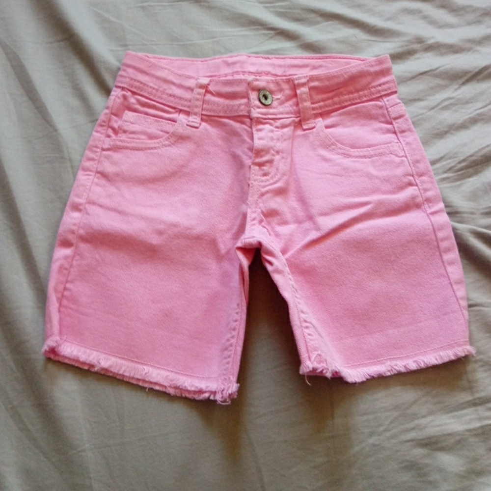 Zara Girls Pink Denim Bermuda Shorts – Size 4/5